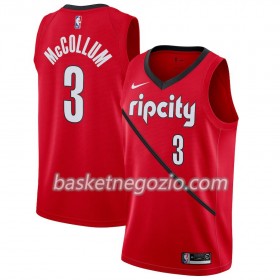 Canotte Uomo Portland Trail Blazers C.J. McCollum 3 2018-19 Nike Rosso Swingman